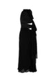 Alaia Black Georgette Long Dress
