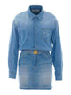 Elisabetta Franchi Blue Denim Dress