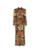 Pierre Louis Mascia Printed Silk Long Dress