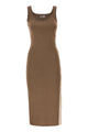 Elisabetta Franchi Knitted Dress With Shiny Viscose Bands