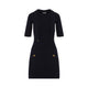 Elisabetta Franchi Blu Notte Knit Dress
