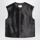 Loulou Studio Brown Ampas Vest In Pony-Effect Leather
