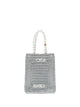 Casablanca Pearl Mini Crochet Shopping Bag