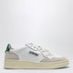 Autry Medalist Sneakers In White/Green Leather And Suede