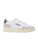 Autry Autry Medalist Low White & Teak Woman's Sneakers