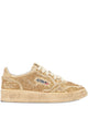Autry Medalist Low - Suede Trainers With Rhinestones