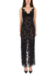 Self-Portrait Black Mixed-Material Dress
