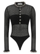 Self Portrait Openwork Knitted Bodysuit