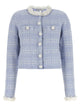 Self Portrait Check Knit Jacket