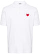 Comme Des Garçons Play Tshirt Red Emblem Knit