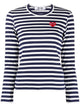 Comme Des Garçons Play Striped Cotton T-Shirt