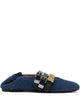 Ganni Sue Triple Ballerina In Blue Denim