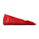 Ganni Jenny Flower Ballerinas - - Synthetic - Red
