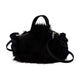 Simone Rocha Mini Double Ribbon Purse - - Faux Fur - Black