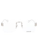 Balenciaga Eyeglasses Bb0113o 002 Silver Silver Transparent 60/15/140