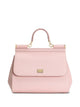 Dolce & Gabbana Sicily Mini Leather Handbag In Calfskin Dauphine