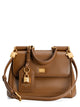 Dolce & Gabbana Sicily M Camel Bag With Gold Details And Logo