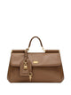 Dolce & Gabbana Brown Leather Vitamin Diving Handbag