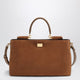 Dolce&Gabbana Medium Vittoria Suede Bag In Camel