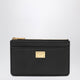 Dolce & Gabbana Black Dauphine Calf Leather Card Holder