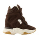 Isabel Marant Balskee High-Top Wedge Suede Sneakers