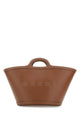 Marni Brown Leather Small Tropicalia Handbag