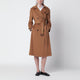 Tagliatore Light Brown Doublebreasted Trench Coat In Cashmere