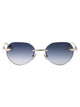 Bottega Veneta Metallic Silver Sunglasses