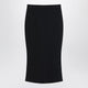 Givenchy Black Midi Skirt With Pleats On The Back