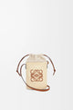 Loewe Anagram-Plaque Raffia Crossbody Bag