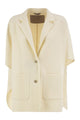 Herno Double Wool Cape With Lapel Collar