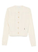 Sporty & Rich "Src" Cableknit Cashmere Cardigan