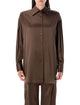 Tom Ford Stretch Silk Satin Relaxed Fit Shirt
