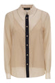 Fabiana Filippi Sheer Shirt With Matching Camisole And Embroidered Details