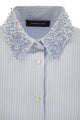 Fabiana Filippi Long Striped Poplin Shirt