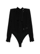 Elisabetta Franchi Black Silk Bodyshirt