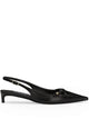 Dolce & Gabbana Black Leather Slingback Shoes