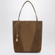Chloé Brown Leather And Suede Chlo㨠Spin Shopping Bag