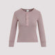 Chloé Fitted Henley Cotton Jersey Shirt