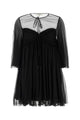 Chloé Black Georgette Mini Dress