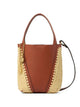 Chloé Small Chloé Spin Woven-Pannels Charm-Detail Bucket Bag