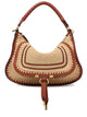 Chloé Marcie Small Rafia Shoulder Bag