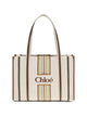 Chloé Chloe Woody Loop Tote Bag Beige