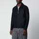 Harris Wharf London Navy Wool Zipup Jacket