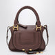 Chloé Small Brown Marcie Handbag In Leather