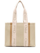 Chloé Canvas Tote Bag With Logo Strap