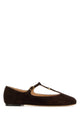 Chloé Dark Brown Suede Marcie Ballerinas