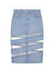 Coperni Light Blue Cotton Skirt