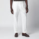 Pt Torino White Cotton Trousers