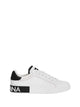 Dolce & Gabbana Portofino White/Black Leather Sneaker